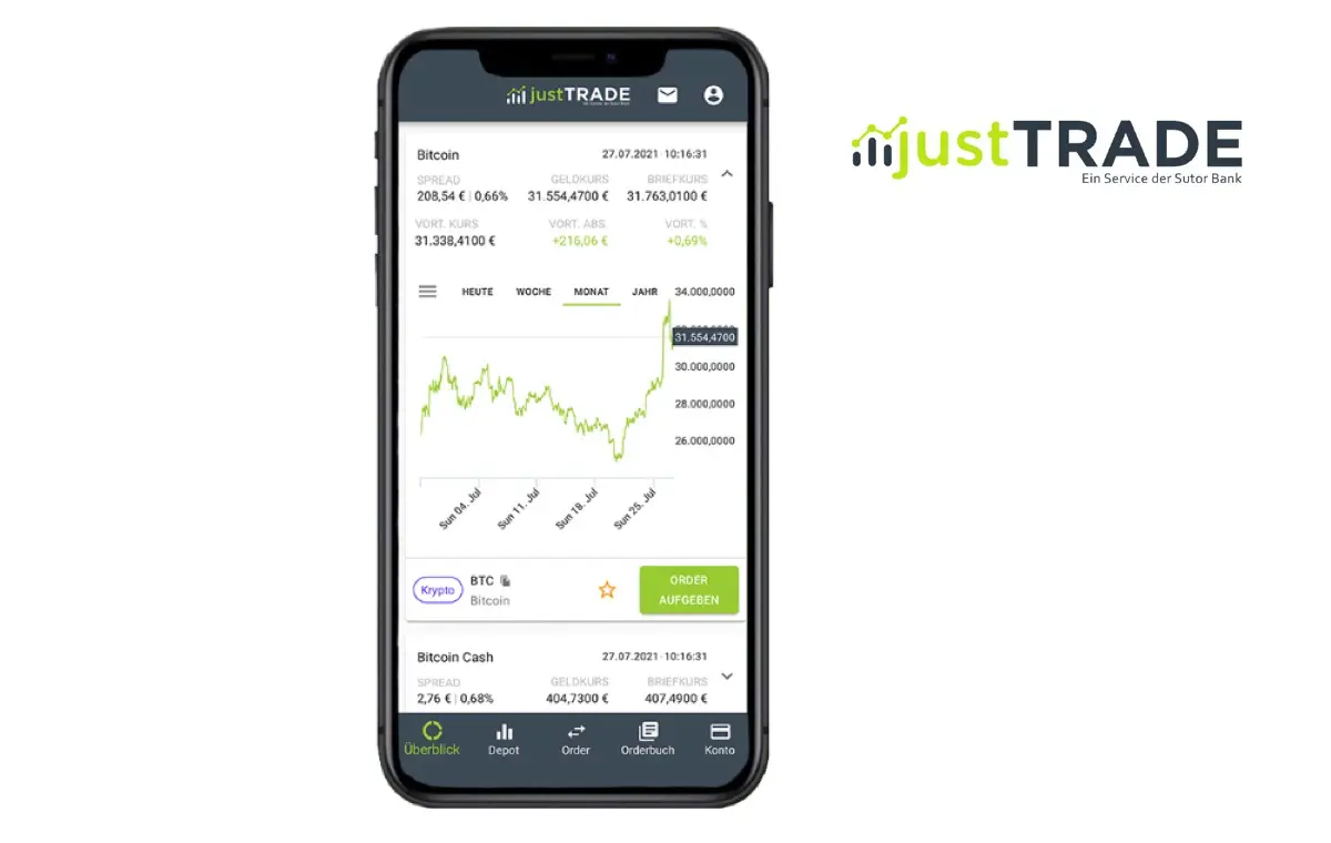 justTrade Broker Logo